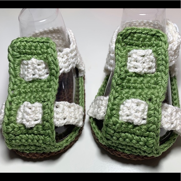 crochet baby boy sandals
